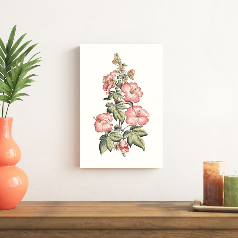 Hibiscus en fleurs II, H 18 po x l 12 po