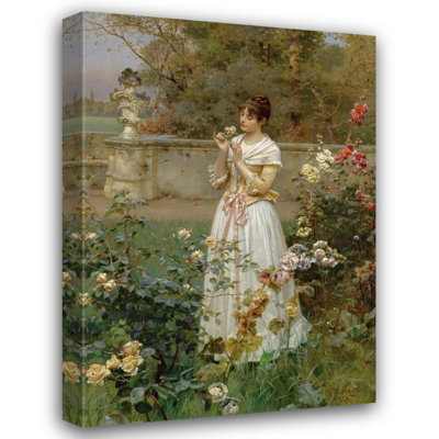 "The Rose of All Roses" by  Wilhelm Menzler - Gallery Wrap Canvas Wall Art