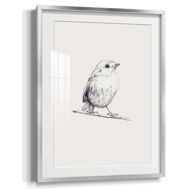 Imprimé animal rétro - impression encadrée, Argent