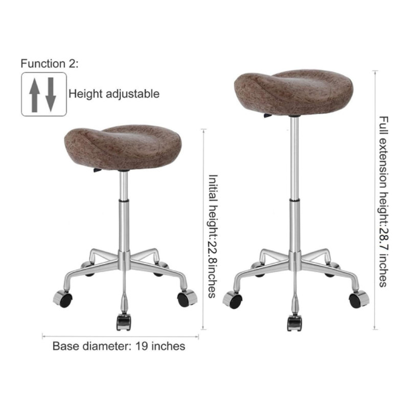 TABOURET SELLE À PNEUMATIQUE