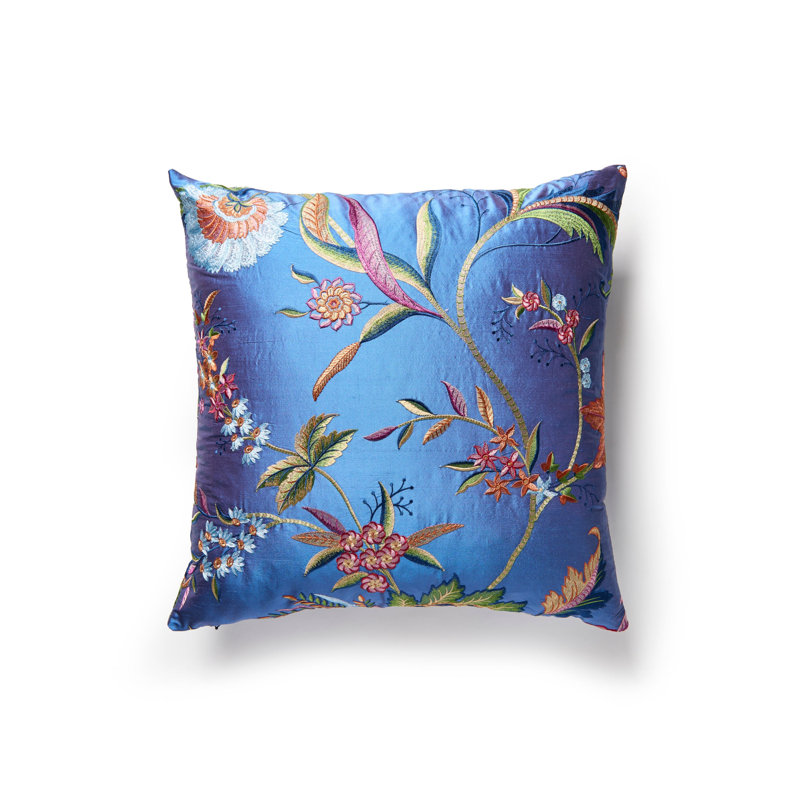 The MET x The House of Scalamandre Seraphine Pillow, Royal Floral