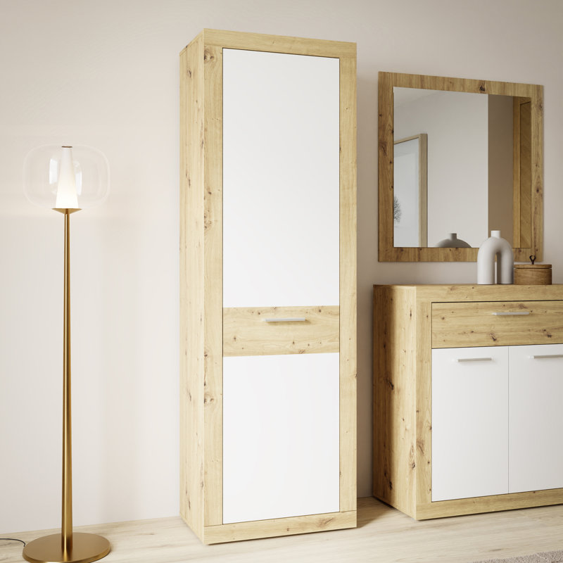1 Door Manufactured Wood Wardrobe