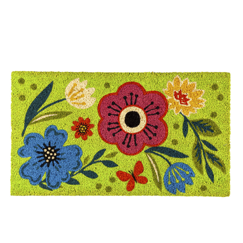 Tapis d'extérieur antidérapant Laviniu Summer Coir 28 po x 16 po