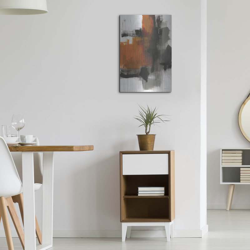 Décoration murale en métal « Golden Azo 1 » d'Ivy Bronx, par Danhui Nai,, H 24 po x l 24 po