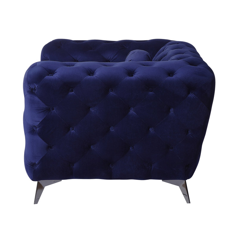 Canapé Atronia, H 30 po x l 90 po x P 41 po, Bleu