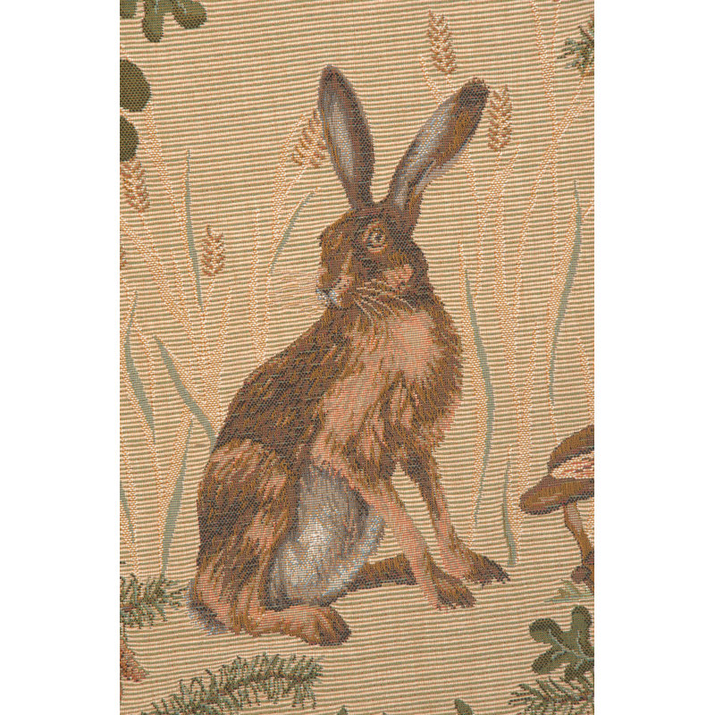 The Hare French Country Cotton Tapestry Cushion Cover