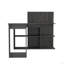 Bureau d'ordinateur Masai, cinq tablettes ouvertes-481579906