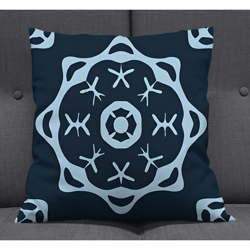 Throw Pillow With Insert, Blue 17, 18"H x 18"W