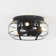 Rakestraw 12.2'' Flush Mount Caged Ceiling Fan with LED Lights and Remote Control
