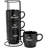 Stackable coffee cup tower set