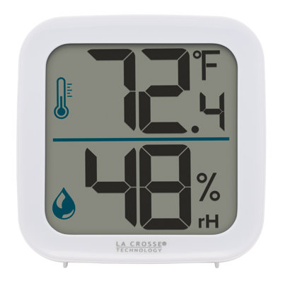 La Crosse Technology Monochromatic Digital Indoor Thermometer with Humidity