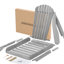 2 chaises pliantes en bois massif gris-1680910495