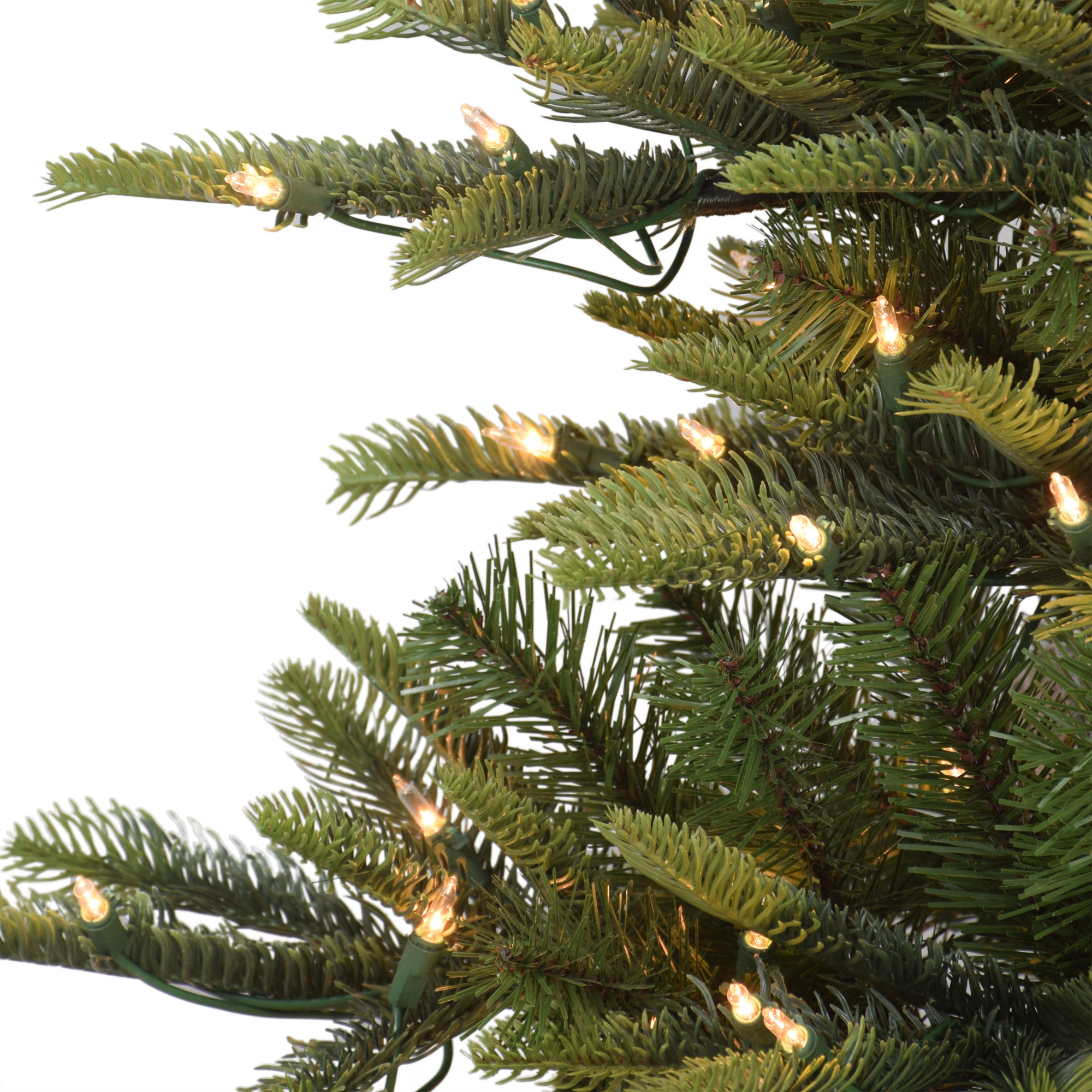 Lighted Artificial Fir Christmas Tree, 7.5'