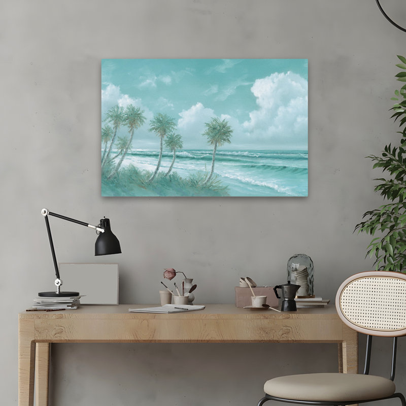Eleven Palms - Paysage côtier, art océanique, H 16 po x l 24 po