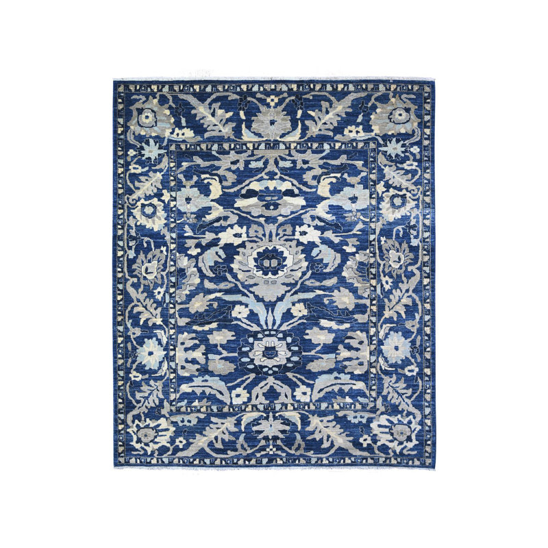 Tapis en laine noué à la main 8 pi 3 po x 9 pi 8 po Peshawar Mahal 906C2955B6F148FE96F9EC64B566961A
