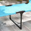 Ensemble 2 pièces de chaise longue pliante avec auvent et coussin réglables-1617498967