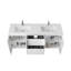 70-7 / 8 po L 19,5 / 8 po D Meuble-lavabo autoportant avec comptoir en résine-112301347