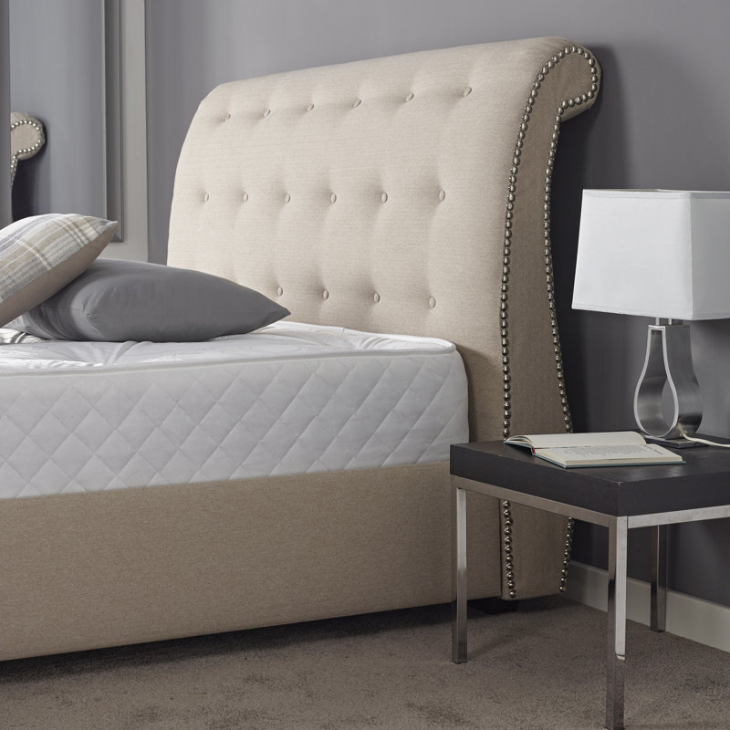 Rafferty Upholstered UK Double - DE 135 X 190 Cm Bed, Single (3')
