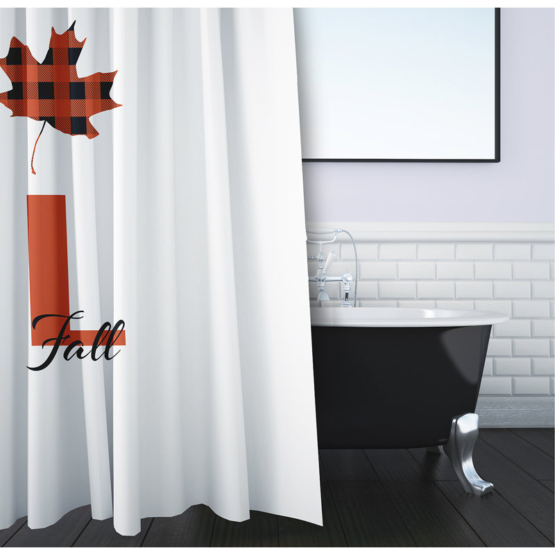 Rideau de douche Jadan, Orange récolte