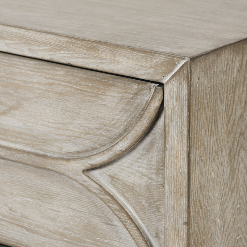 Iron 3 - Drawer Accent Chest, Light Brown