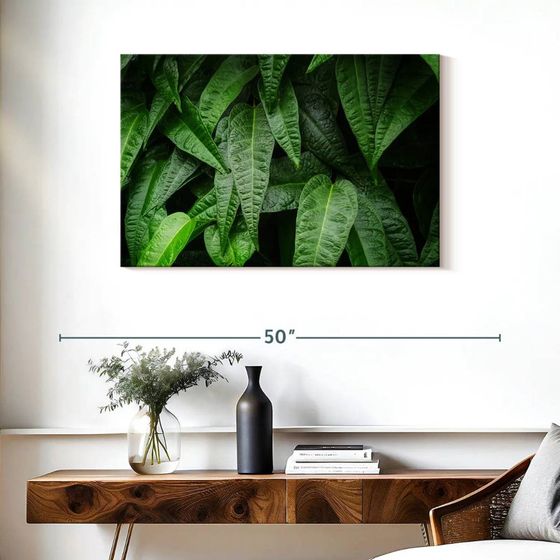 Harnek feuilles de plantes fraîches, H 24 po x l 36 po