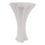 Vase asymétrique moderne imprimé en 3D pour la décoration intérieure - Grand vase sculptural pour console ou décoration - Blanc-2058431366