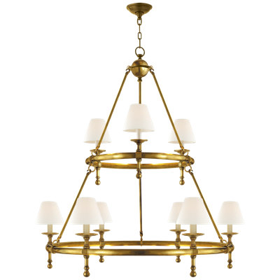 Chapman & Myers Classic Two-Tier Ring Chandelier
