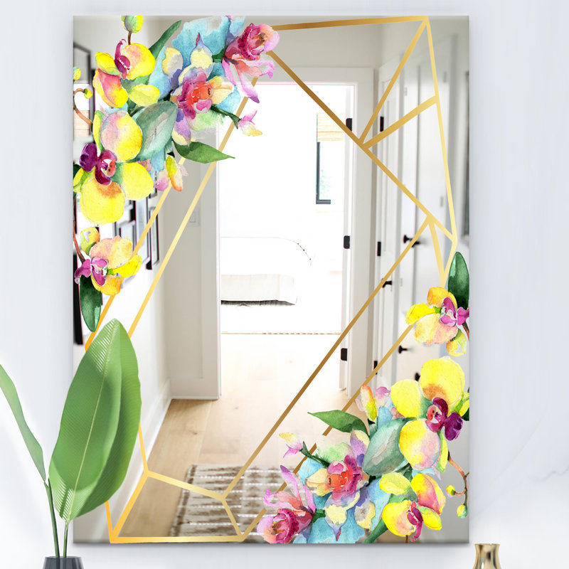 Miroir décoratif efflorescent, H 39,4 po x l 29,5 po