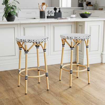 Rattan Counter Stool For Patio/Bedroom/Kitchen by Bay Isle Home