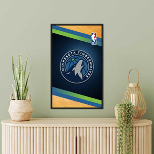 Art mural sur toile Minnesota Timberwolves NBA - Équipe de basketball sous licence officielle - prête à être accrochée