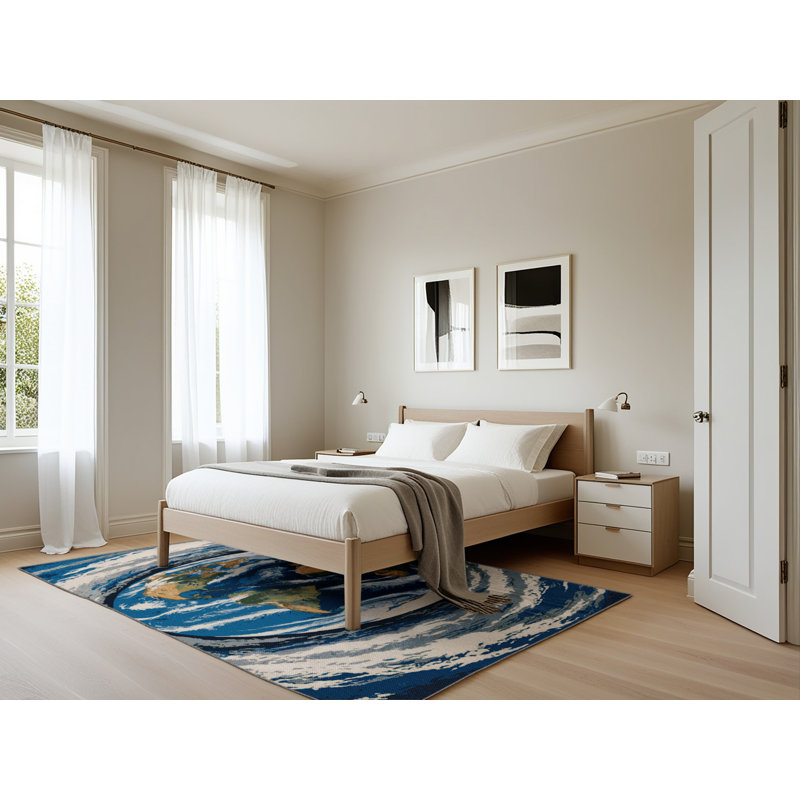 Tapis gris lavable à la machine, Rectangle 5 pi x 7 pi