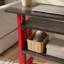 Ensemble de tablettes murales rouges