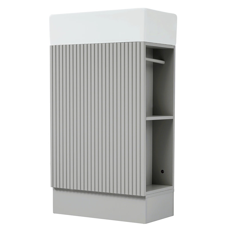 Rangement pour salle de bain Ockton, Gris