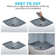 80W*80Dcm Quadrant Single Shower Base in Grey with Low-Profile Aesthetics Design and Non-Slip FeatureQuadrant Single Shower Base in Grey with Low-Profile Aesthetics Design and Non-Slip Feature