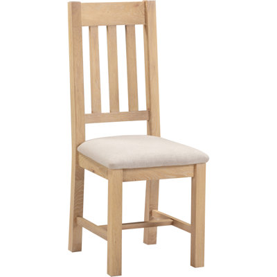 Windsor 50.5cm H Fabric Upholstered Slat Back Side Chair