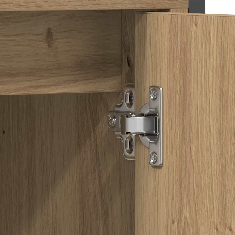 Bathroom Vanity Units 33 X 33 X 185.5 Cm Engineered Wood, Brown