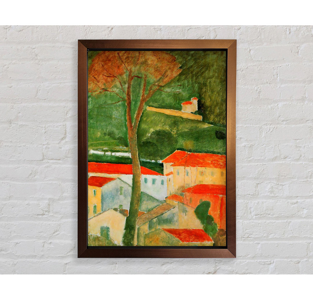 Landschaft 2 von Amedeo Modigliani - Einzelne Bilderrahmen Kunstdrucke