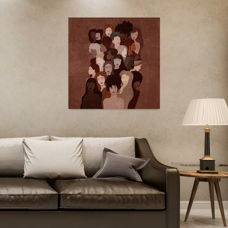 «Unity Of Shades», art mural abstrait moderne, H 32 po x l 32 po
