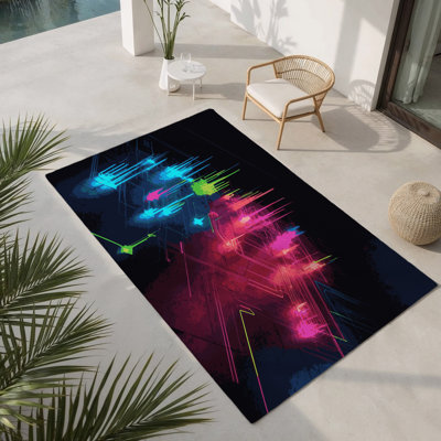 Tapis intérieur et extérieur Galaxy Grid