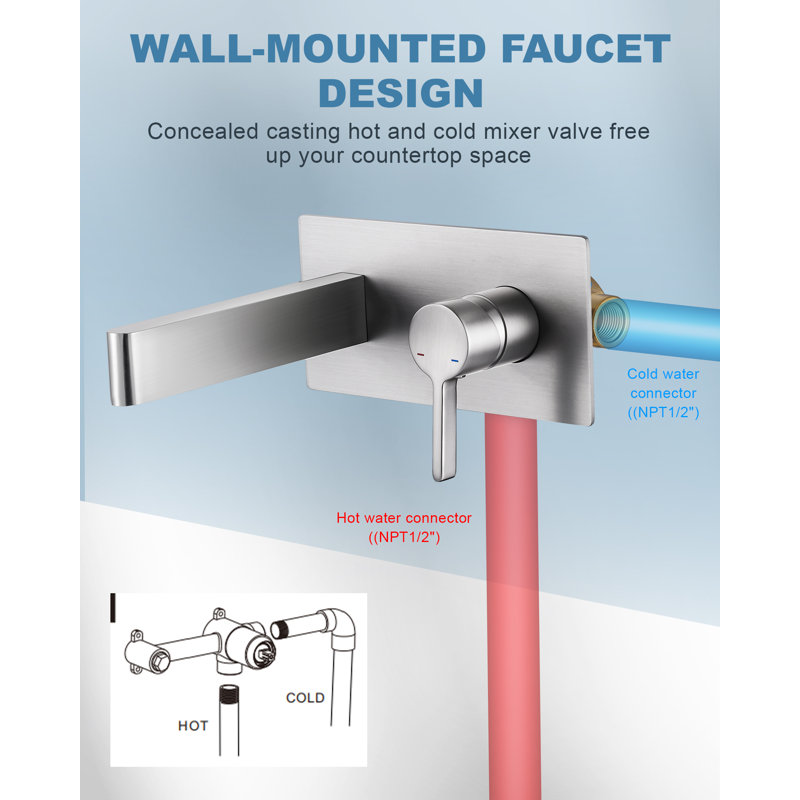 Single-handle Bathroom Faucet, Brushed Nickel
