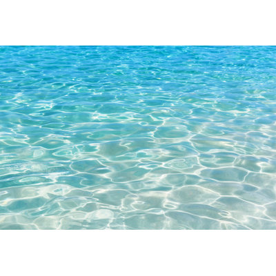 Shine Blue Water Ripple - photographie sur toile tendue