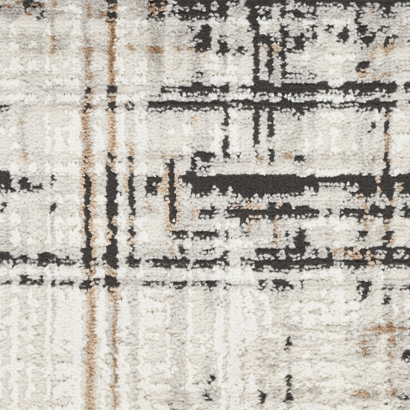 Calvin Klein Captivating Ivory Multicolor Modern Indoor Rug, Rectangle 5'3" x 7'3"