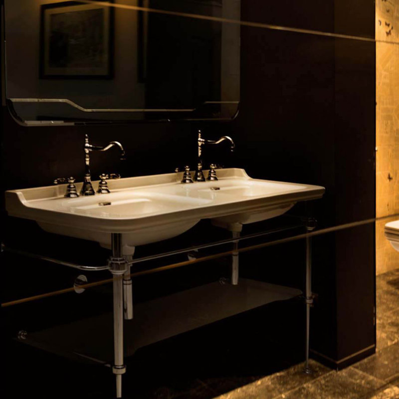 Waldorf 59.1'' L Bathroom Sink, Single Hole