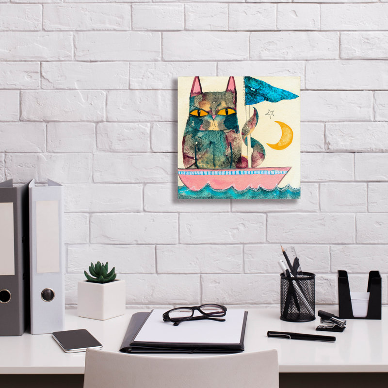 «Epic Graffiti» «By The Light of the Moon» par Wyanne, art mural sur toile, 18 po x 18 po, H 12 po x l 12 po x P 0,75 po