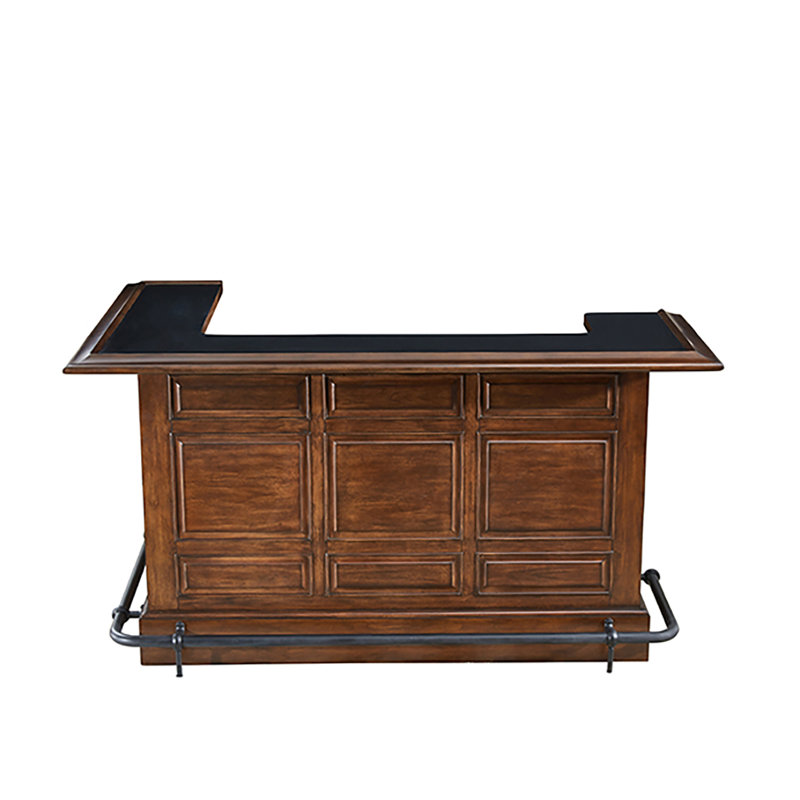 Chiaramonte 78'' Home Bar, Distressed Walnut