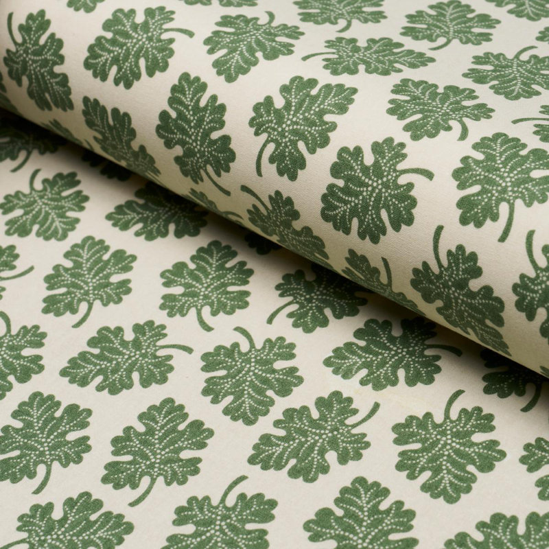 Tissu olive Schumacher X Rita Konig, Vert