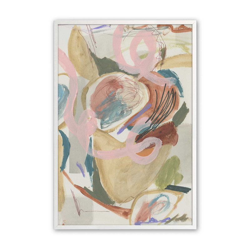 «Unraveled Pulse II» par Melissa Wang, reproduction d'art sur toile, H 16 po x l 12 po, Blanc