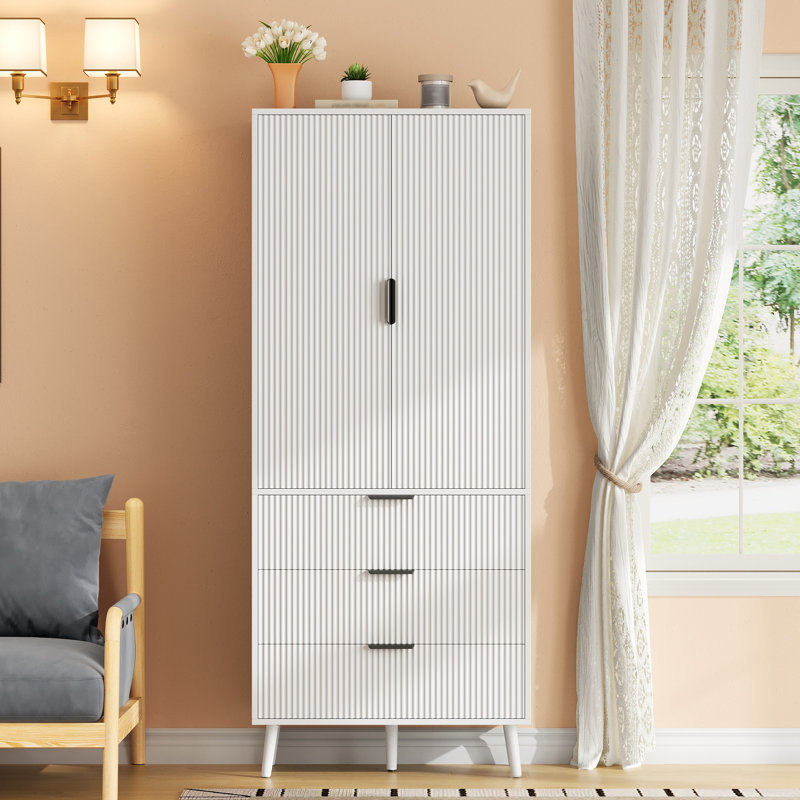 180cm Kitchen Pantry, White