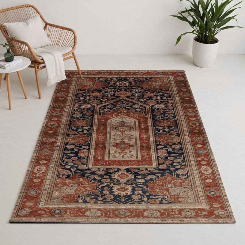 Turkish Brown Indoor and Outdoor Area Rug, Rectangle 9' x 12'