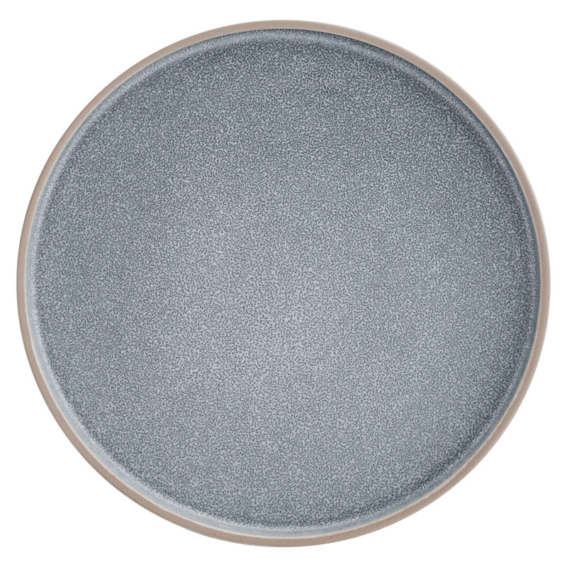 Gray Variegated Glaze Ceramic Dinnerware Set, Service for 4